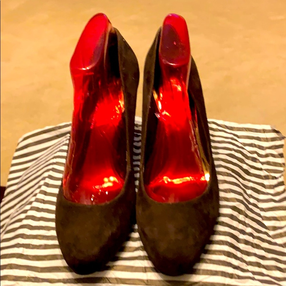 AnnTaylor loft Chocolate Brown Suede Pumps size 9